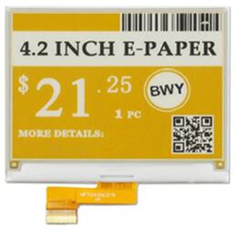 4.2 inch 24P SPI Black White Yellow E-INK E-Paper