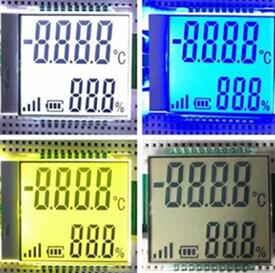 20PIN TN Positive 7-Digits Segment LCD Panel Temperature Humidity LCD Screen