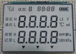 36P Positive 4-Digits Segment LCD Panel No Backlight