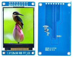 1.8 inch 8P SPI TFT LCD ST7735 IC 128*160