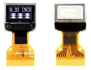 IPS 0.32 inch 14P I2C White OLED Screen SSD1315 IC 60*32
